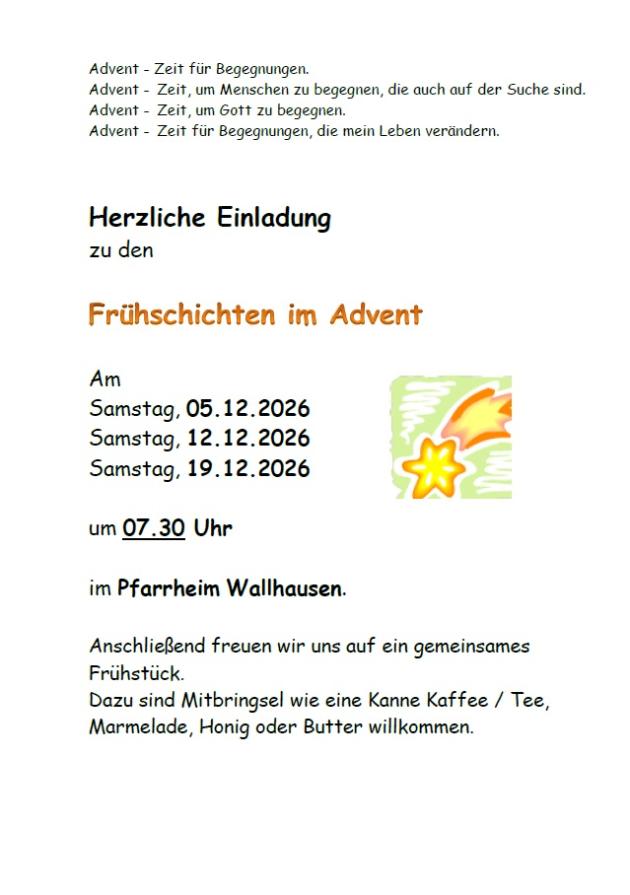 Frühschichten im Advent 2026_Plakat Frühschichten im Advent