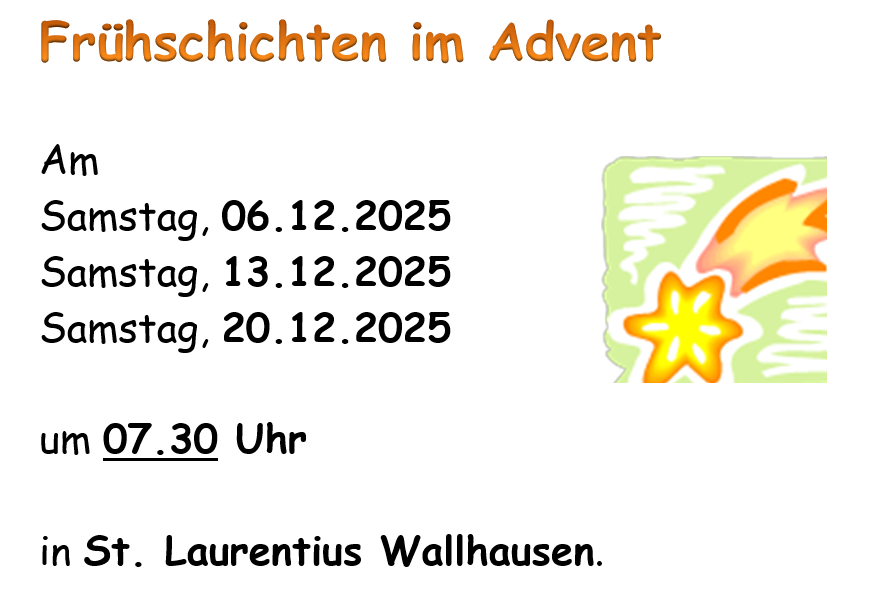 Frühschichten im Advent Wallhausen 2025