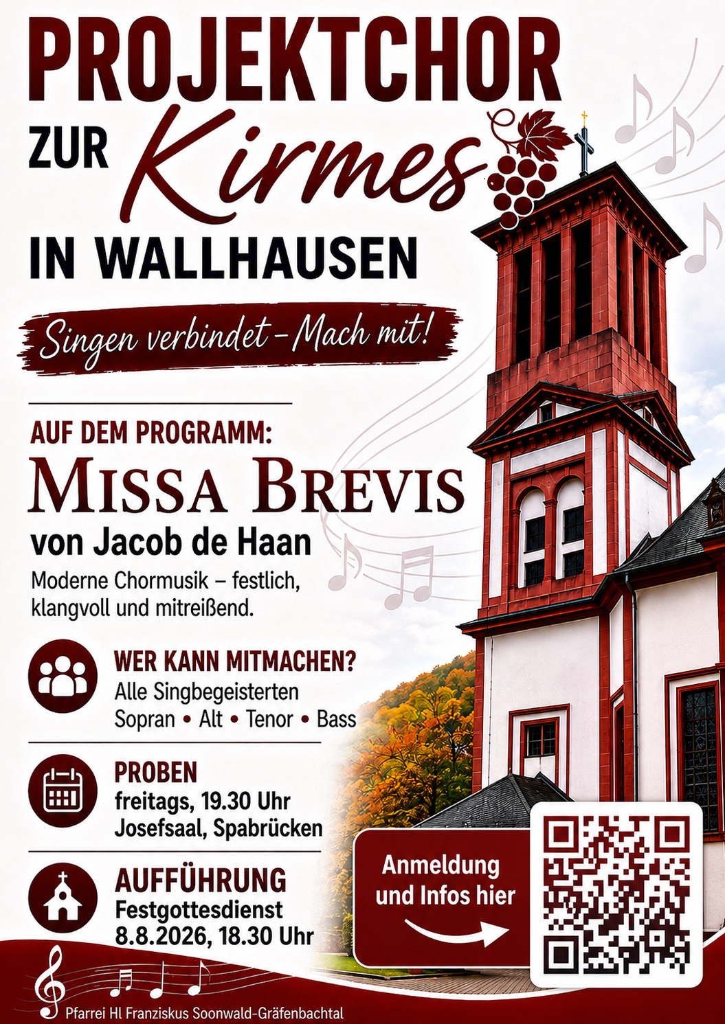 Plakat Projektchor Wallhausen